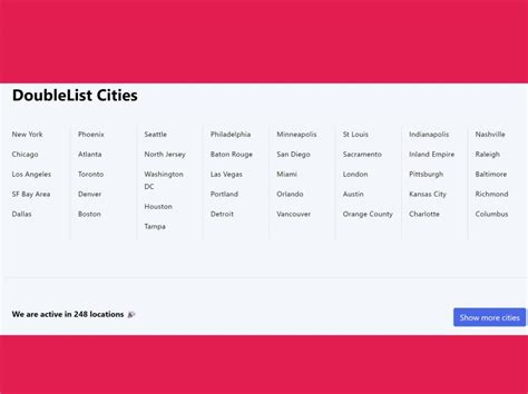 dublelist|Cities 